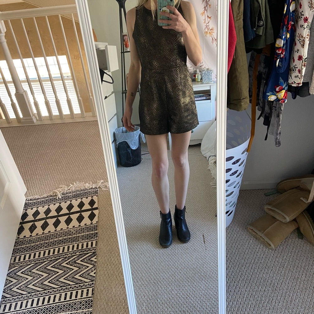 Snakeskin romper